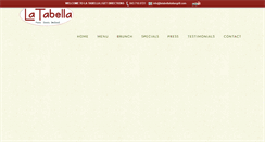 Desktop Screenshot of latabellaitaliangrill.com